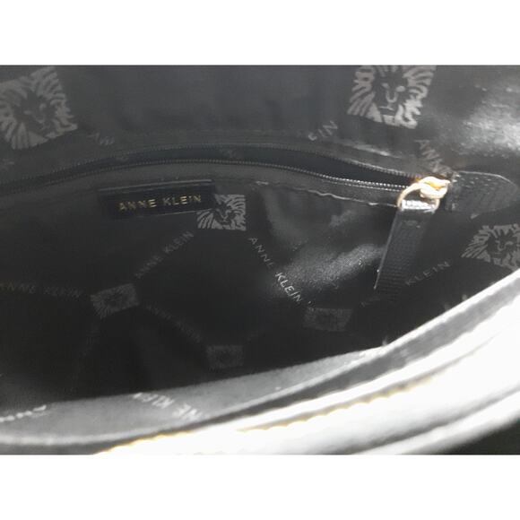 Anne Klein Tweed Pink Gray White Blue Handbag w/Color Gold Hardware - Picture 11 of 13